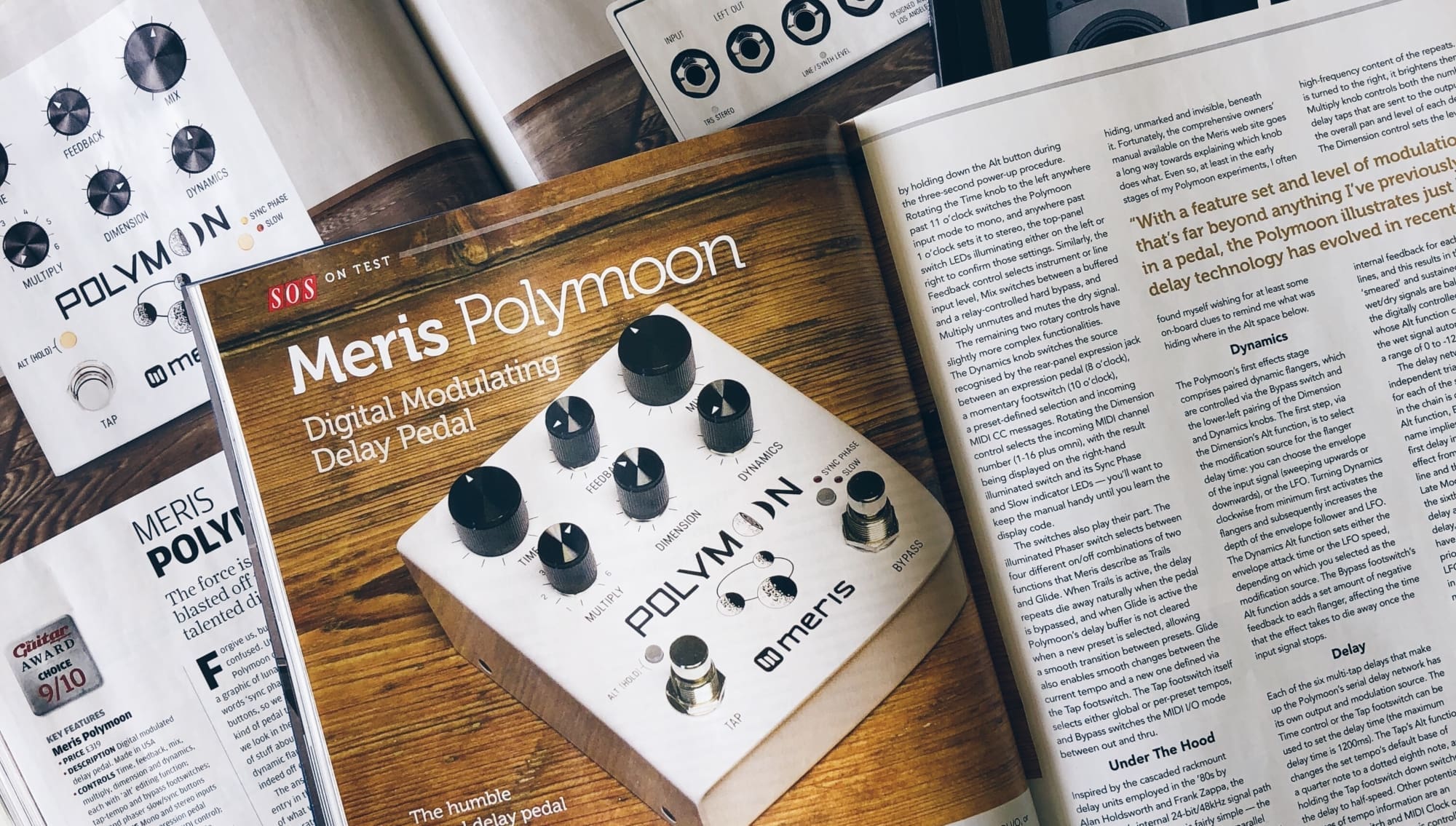 polymoon, soundonsound, Meris, delay, pedal, pedals